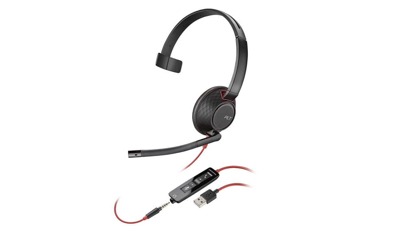 Plantronics 207577-01 Blackwire 5210 Usb Mono On-Ear Headset