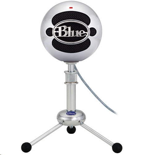 Blue Snowball USB Condenser Microphone With Accessory Pack Brushed