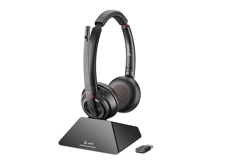 Plantronics Savi 8220 UC Wireless Stereo Headset System 209214-01 Built For UC Applications