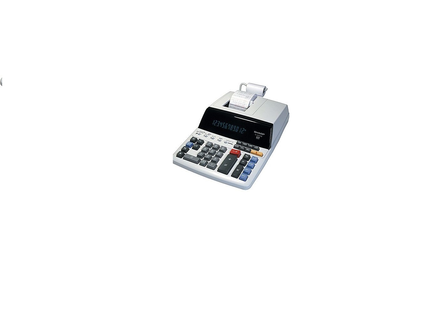 Sharp EL-2615PIII 12-Digit Desktop Printing Calculator With 2-color Print Option EL2615PIII