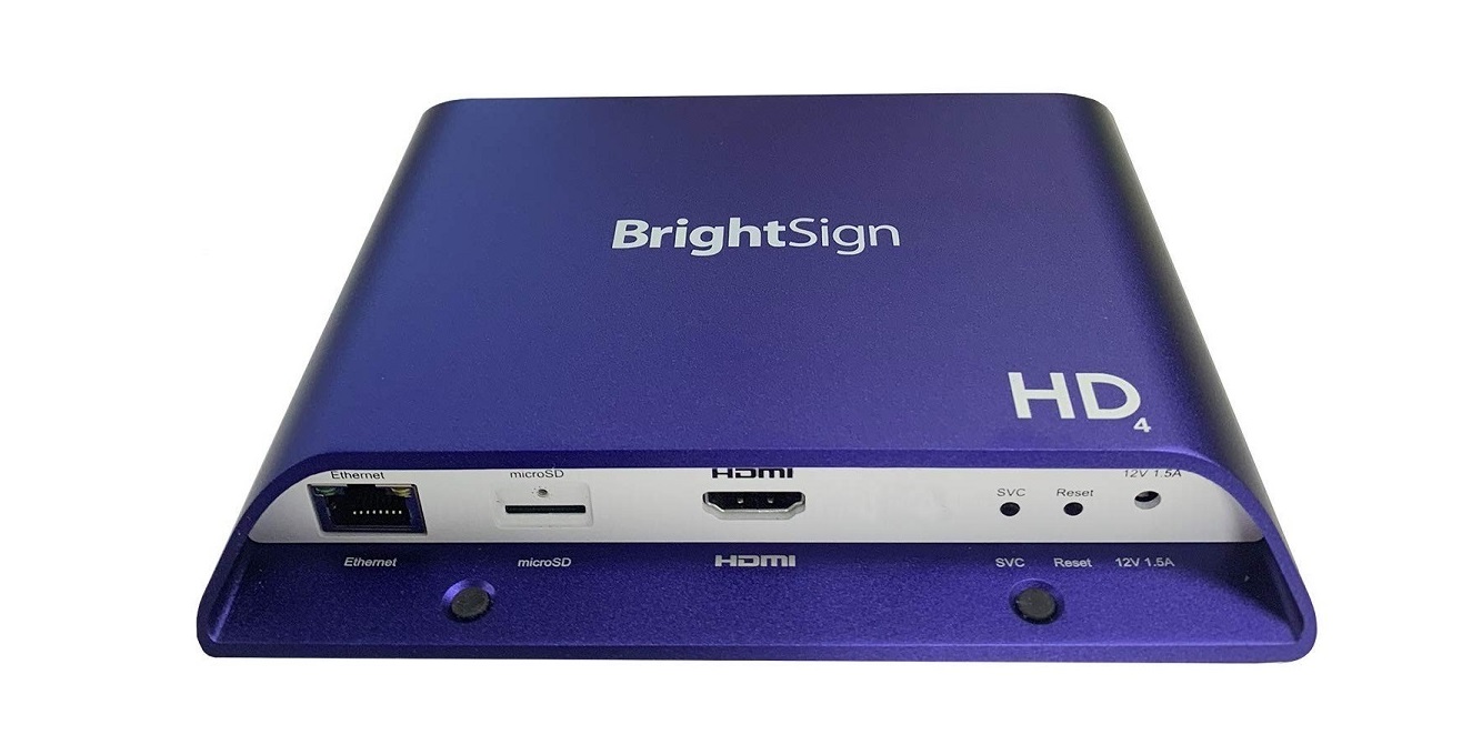 Brightsign HD224 Standard I/O 4K Digital Signage Media Player HD224