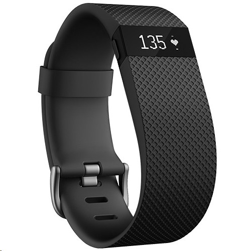 Fitbit FB405BKS Charge HR Heart Rate Activity Sleep Tracker Fitness Black Small