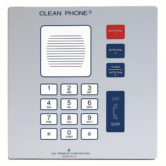 GAI-Tronics Flush-Mount Voip Clean Phone 295-712F
