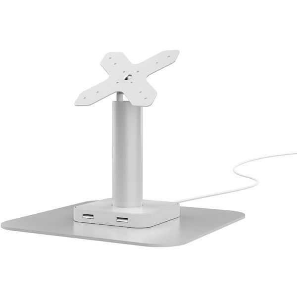 Cta Vesa Compatiable Desk Mount White With USB Ports And Cable Routing ADD-USBPOSW