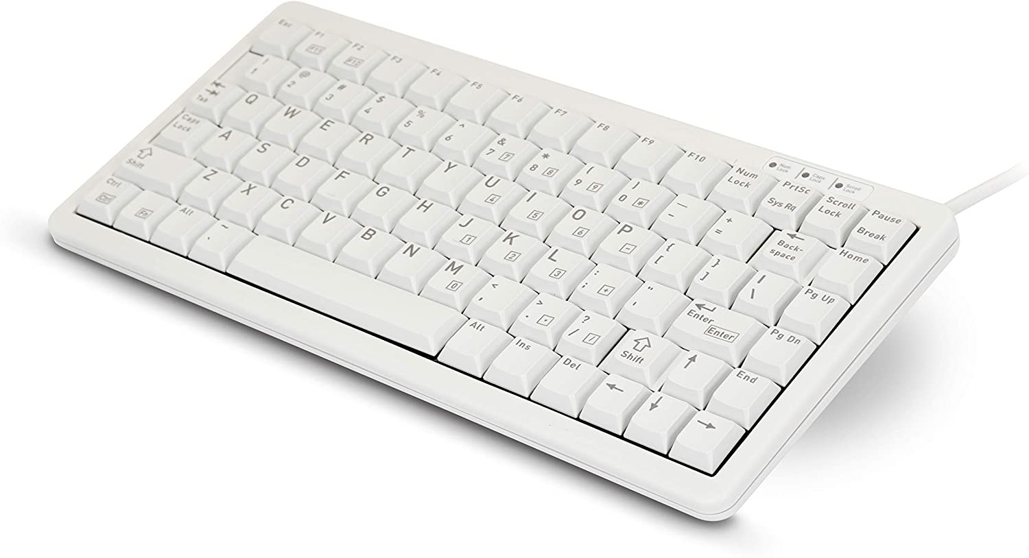 Cherry G84-4100 Wired USB/PS2 Compact-Keyboard Light Gray English G84-4100LCMUS-0