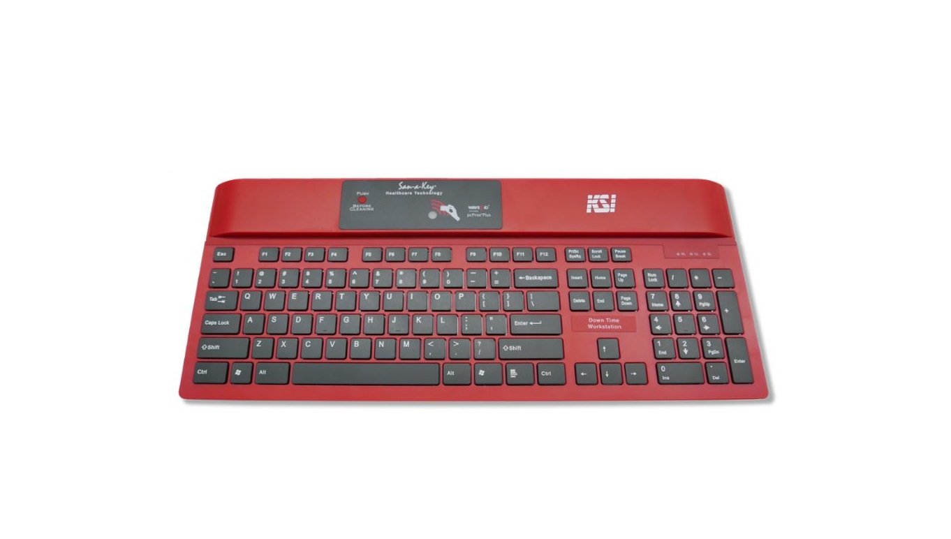 Key Source International Ksi 1700SX Rfid Reader Usb Keyboard Red KSI-1700 SX HB-16