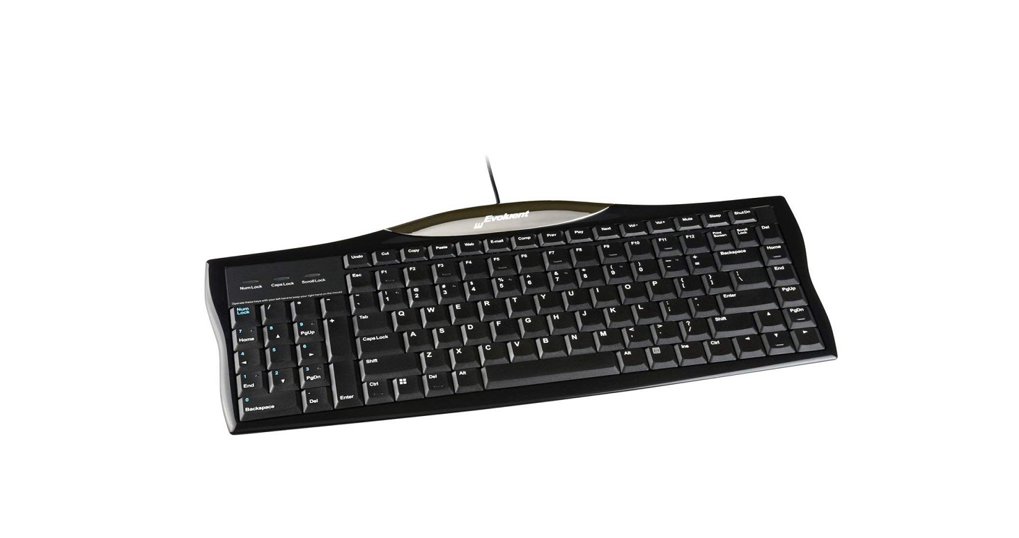 Evoluent Reduced Reach Right-Hand Keyboard Black R3K