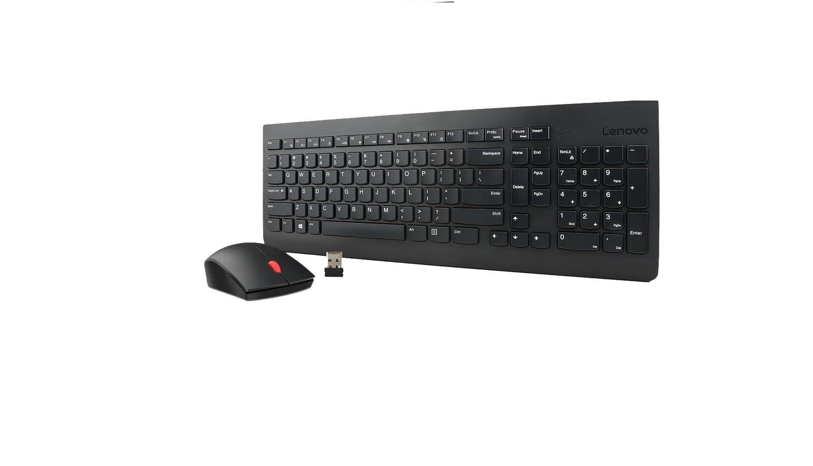 Lenovo Essential Wireless Combo Keyboard And Mouse Black 4X30M39458