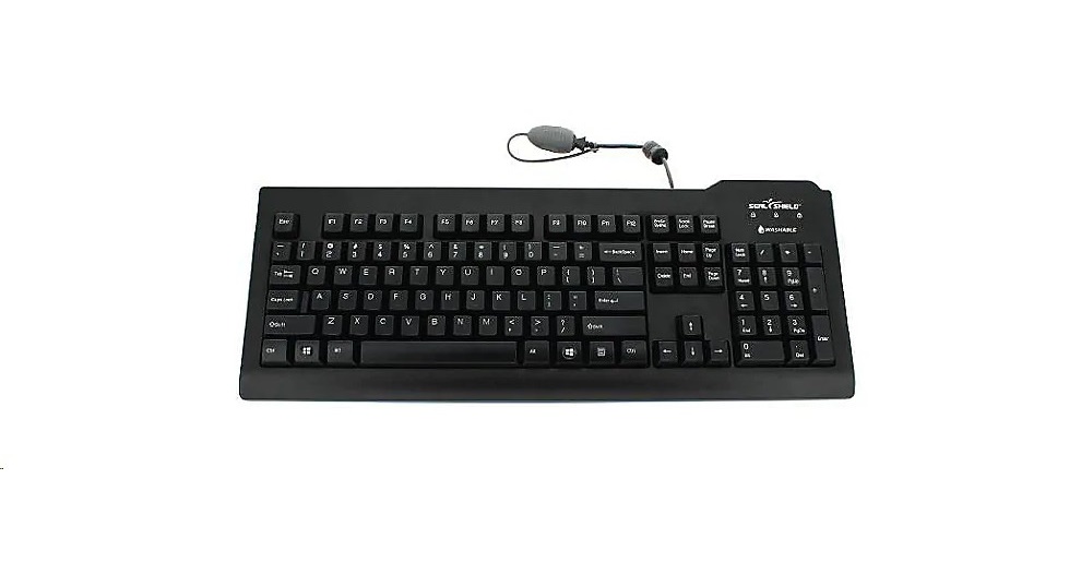 Seal Shield 105-Key Usb Waterproof Black Keyboard SSKSV208UK
