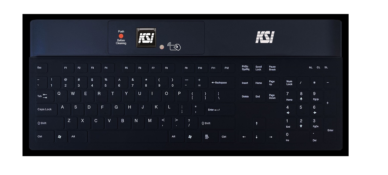 Key Source International Ksi 1700 SX Series Rfid Reader Usb Keyboard Black 1700-SX-HB-21