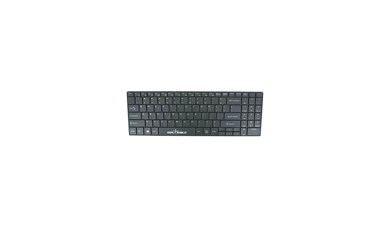 Seal Shield Cleanwipe Usb Waterproof Black Keyboard SSKSV099BTV2