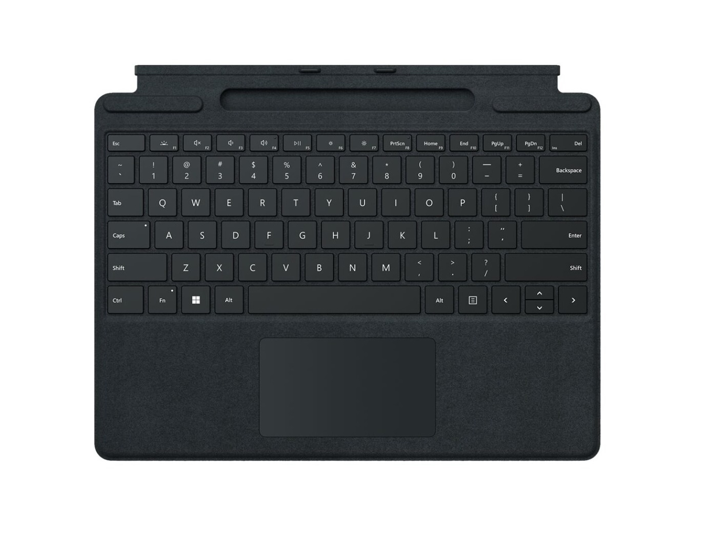 Microsoft Surface Pro Keyboard Black Touchpad Slim Pen Charging Tray No 8XB-00002