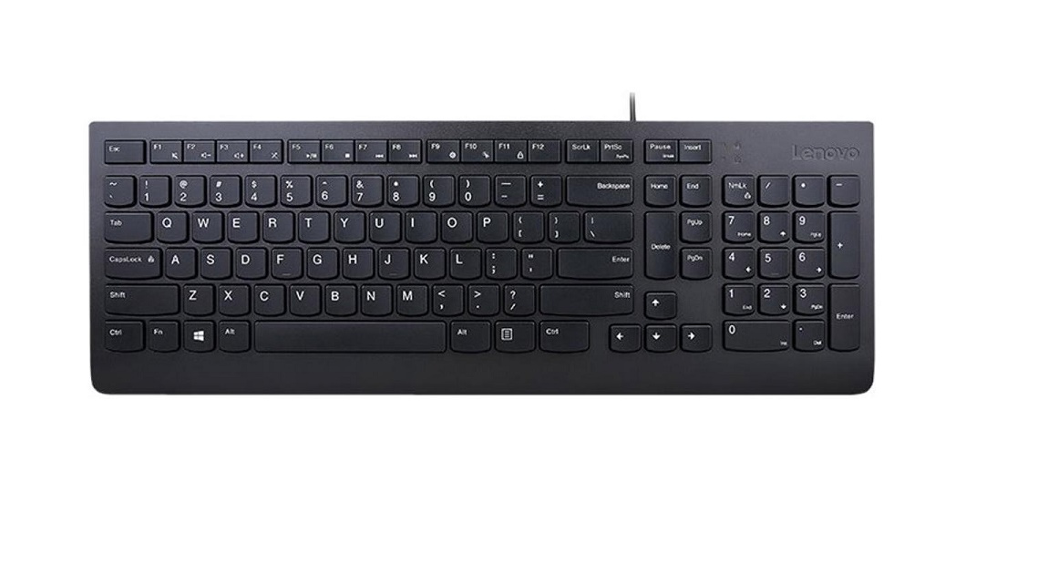 Lenovo Essential Wired USB-A Keyboard Black French Canadian 4Y41C68655