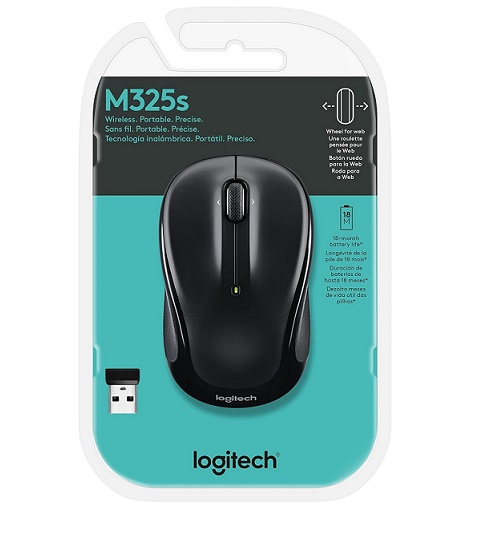 Logitech M325S Wireless Mouse Black 910-006825