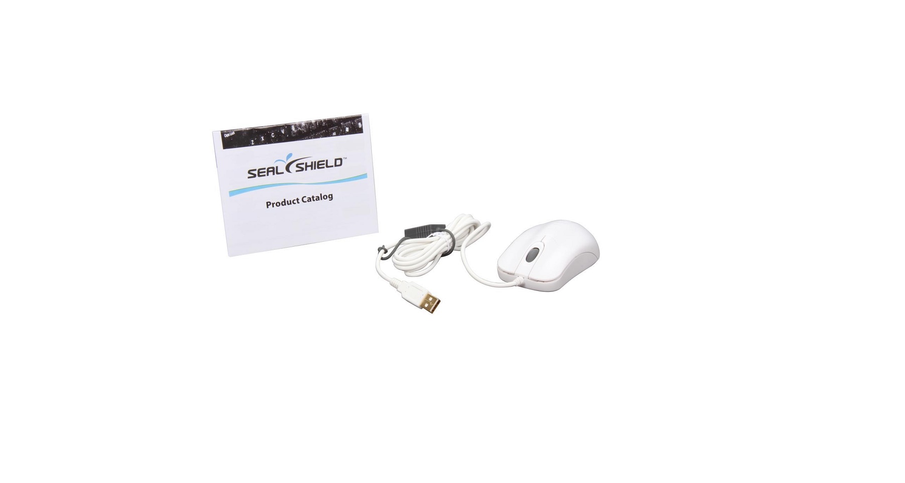 Seal Shield Washable Storm Waterproof Usb Mouse White STWM042