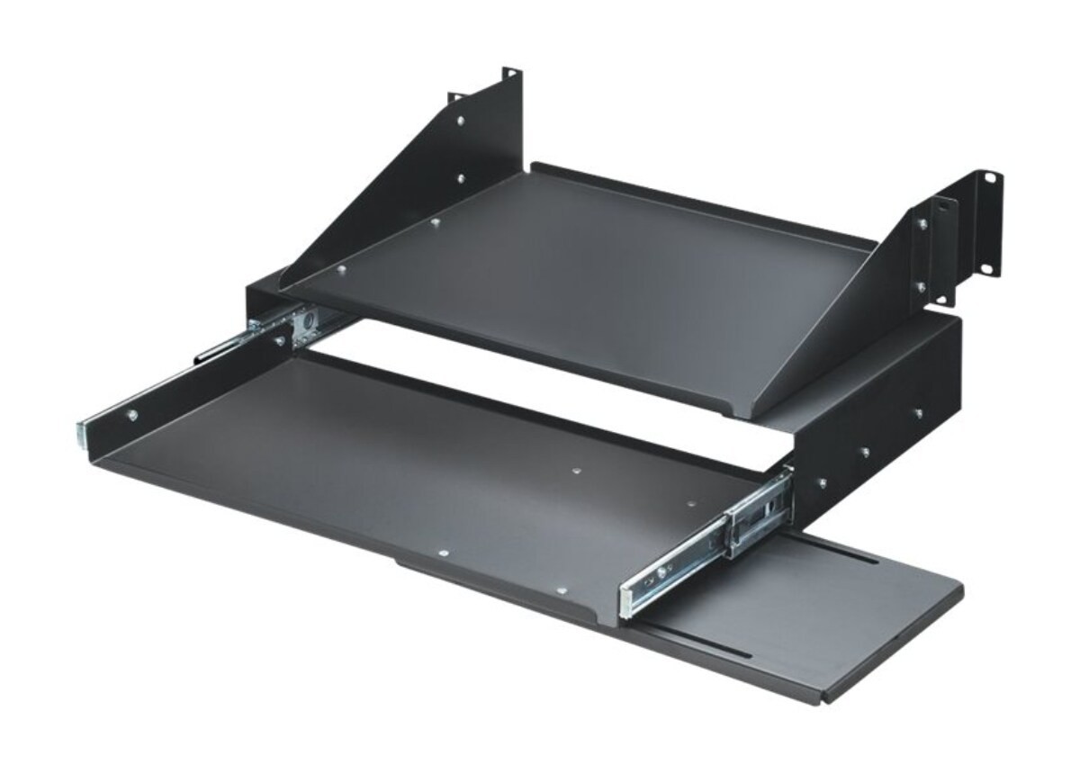 Black Box 19in Keyboard Tray / Monitor Shelf RM028