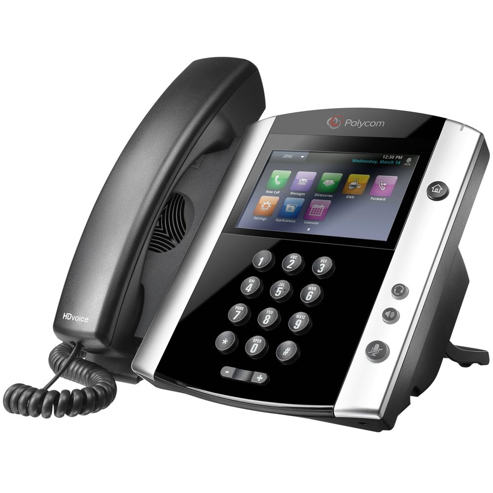 Polycom VVX601 16-Line Business Media Phone w/ Power Supply 2200-48600-001