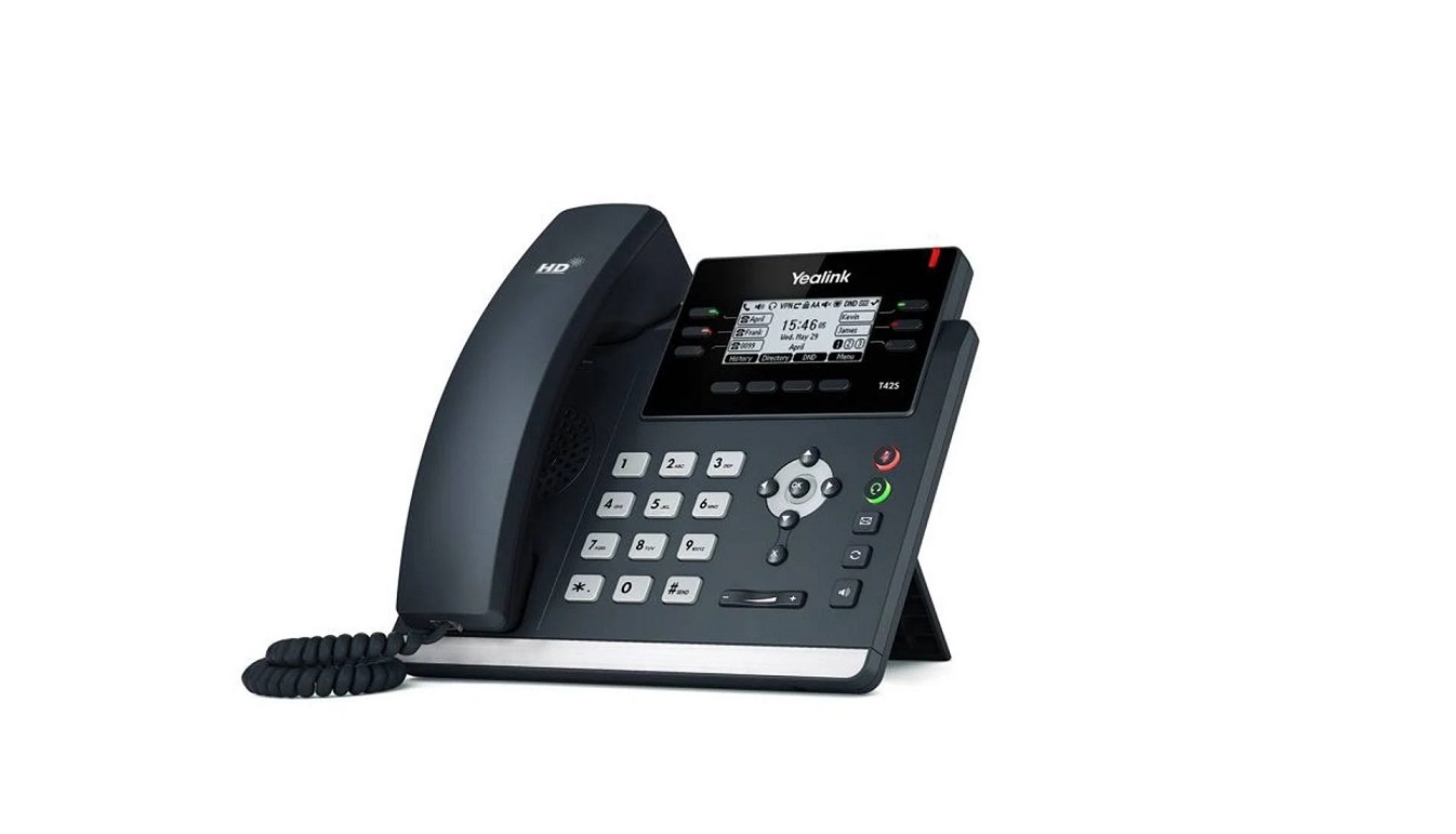 Teléfono IP Yealink SIP-T42S - Negro (Pantalla 2.7'')