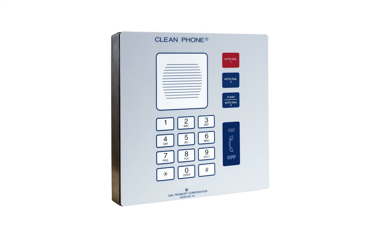 GAI-Tronics 295-001W Clean Phone Analog Telephone Wall-Mount