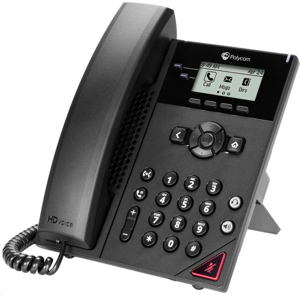 Polycom Obi Edition VVX 150 2-Line Desktop IP Phone With Power Adapter
