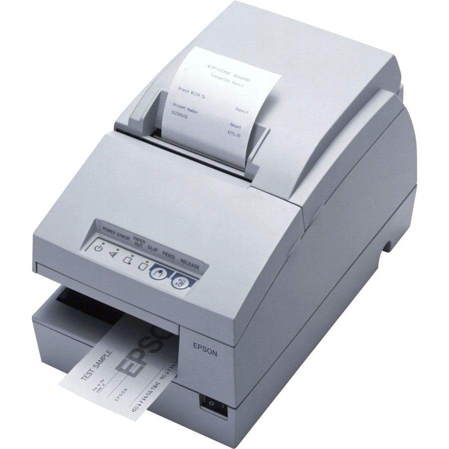 Epson TM U675 Receipt B/W Dot-Matrix Mono Printer (Req. P/S) USB White C31C283A8941