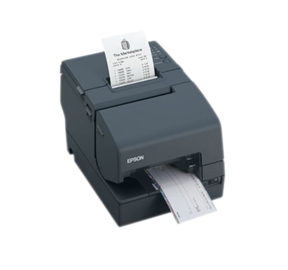Epson Tm U675 Receipt Printer B/W Dot-Matrix (Requires Power Supply) Serial w/Cutter Black C31C283032