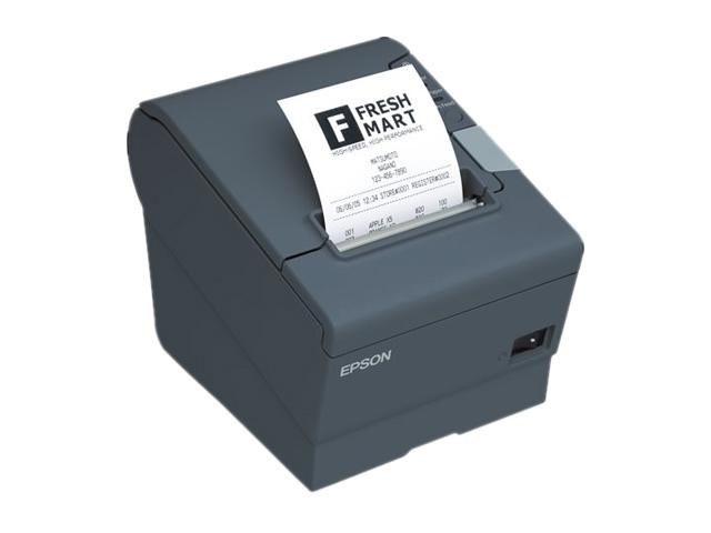 Epson TM-T88V Direct Thermal Line Monochrome Printer Auto-Cutter PoweredUSB Only Black C31CA85A6641 (No P/S)