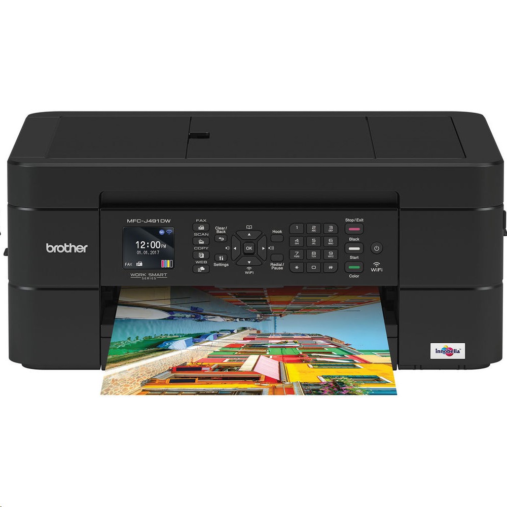 Brother MFC-J491DW Compact Color USB WiFi Duplex All-in-One InkJet Printer MFC-J491DW ( Unused )