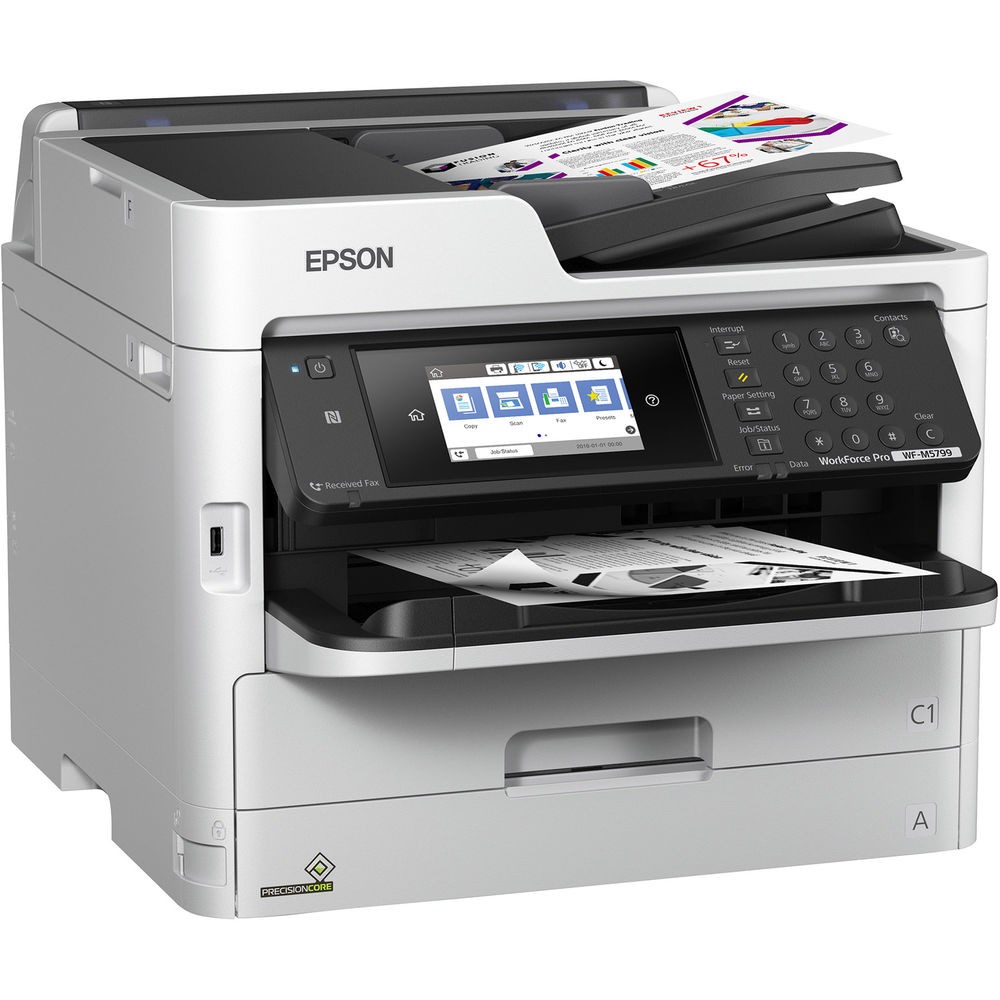 Epson Workforce Pro WF-M5799 Mono Duplex Usb Lan Inkjet Printer C11CG04201