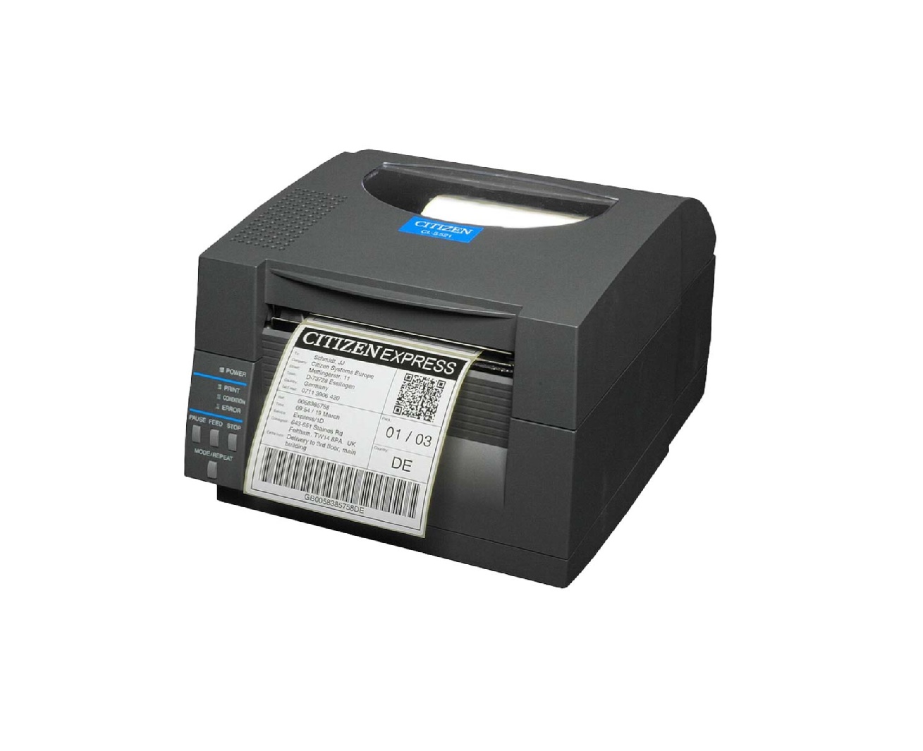 Citizen CL-S521 CL-S521II Type II Direct Thermal  Transfer 300dpi Wi-Fi CL-S521II-WUBK