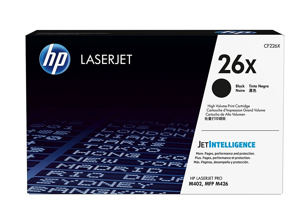 HP Genuine 26x High Yield Black Original LaserJet Toner Cartridge CF226X