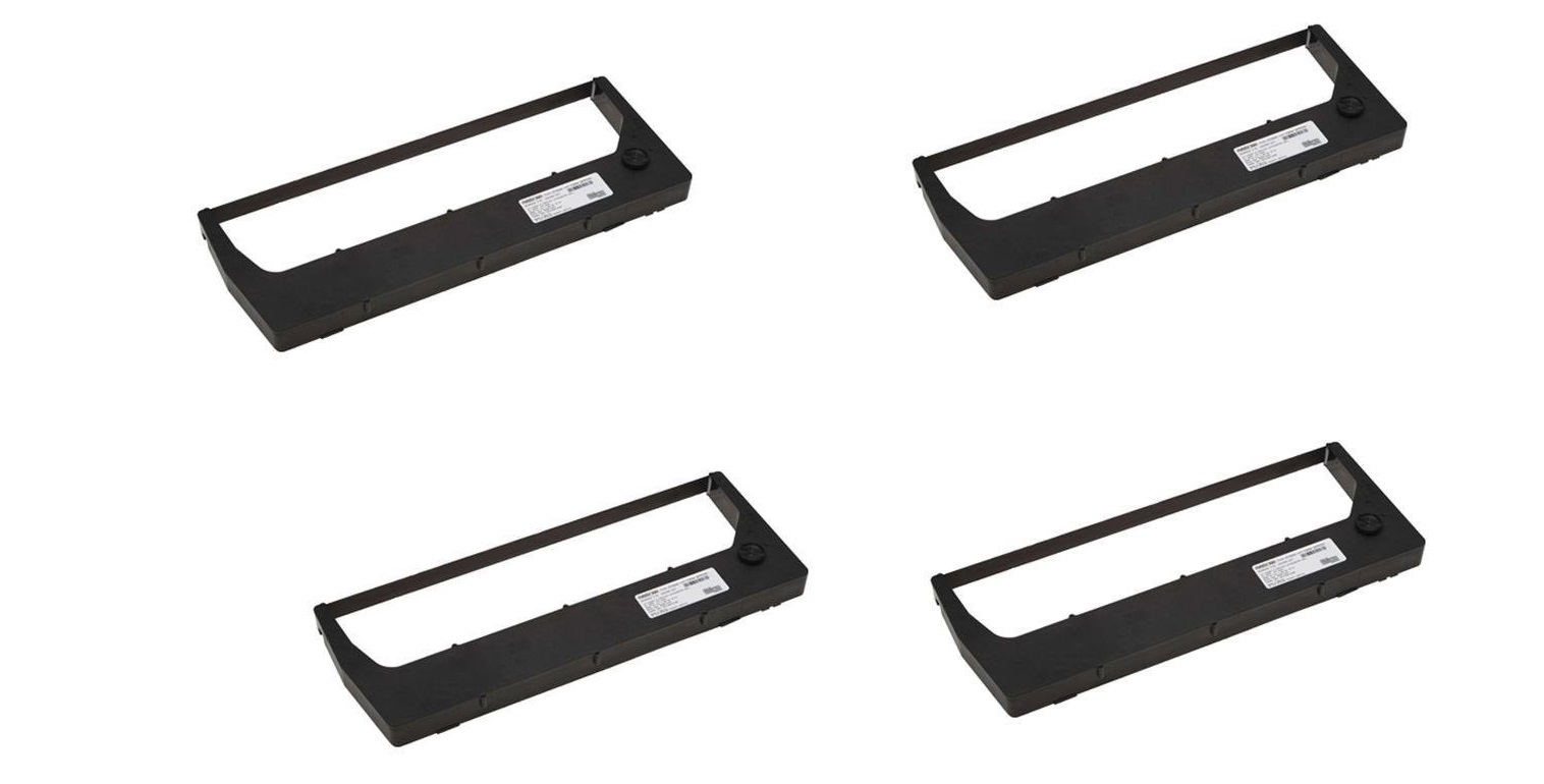 Printronix Genuine Black Ribbon Cartridge Pack of 4 For P7000 P8000 255050-402