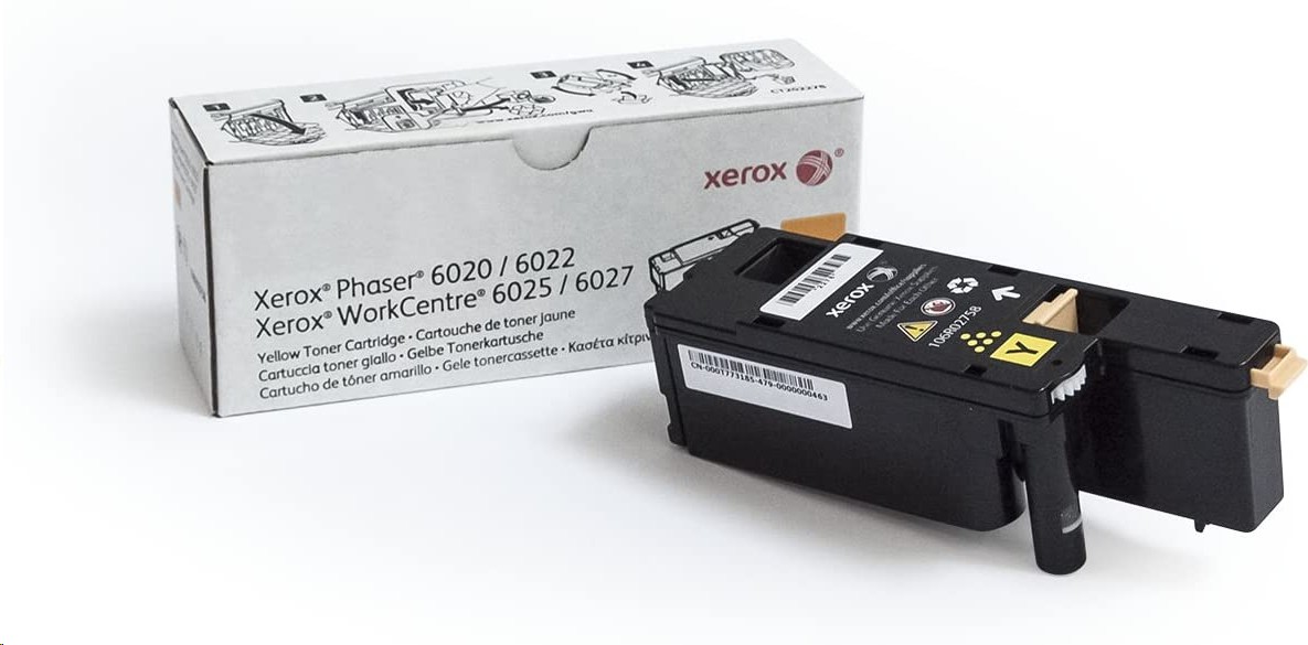 Xerox Genuine Yellow Toner Cartridge For Phaser 6022 WorkCentre 6027 106R02758