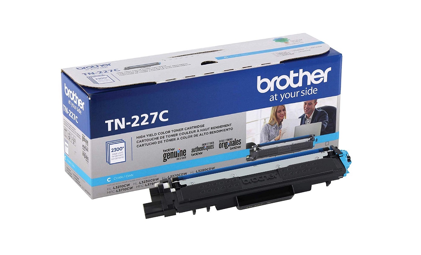 Brother Genuine TN227C Cyan High Yield Toner Cartridge TN-227C