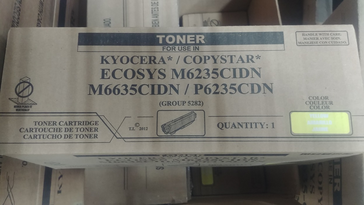 Kyocera M6235CDN Toner Cartridge Yellow Yield 11000 Pages TK-5282Y