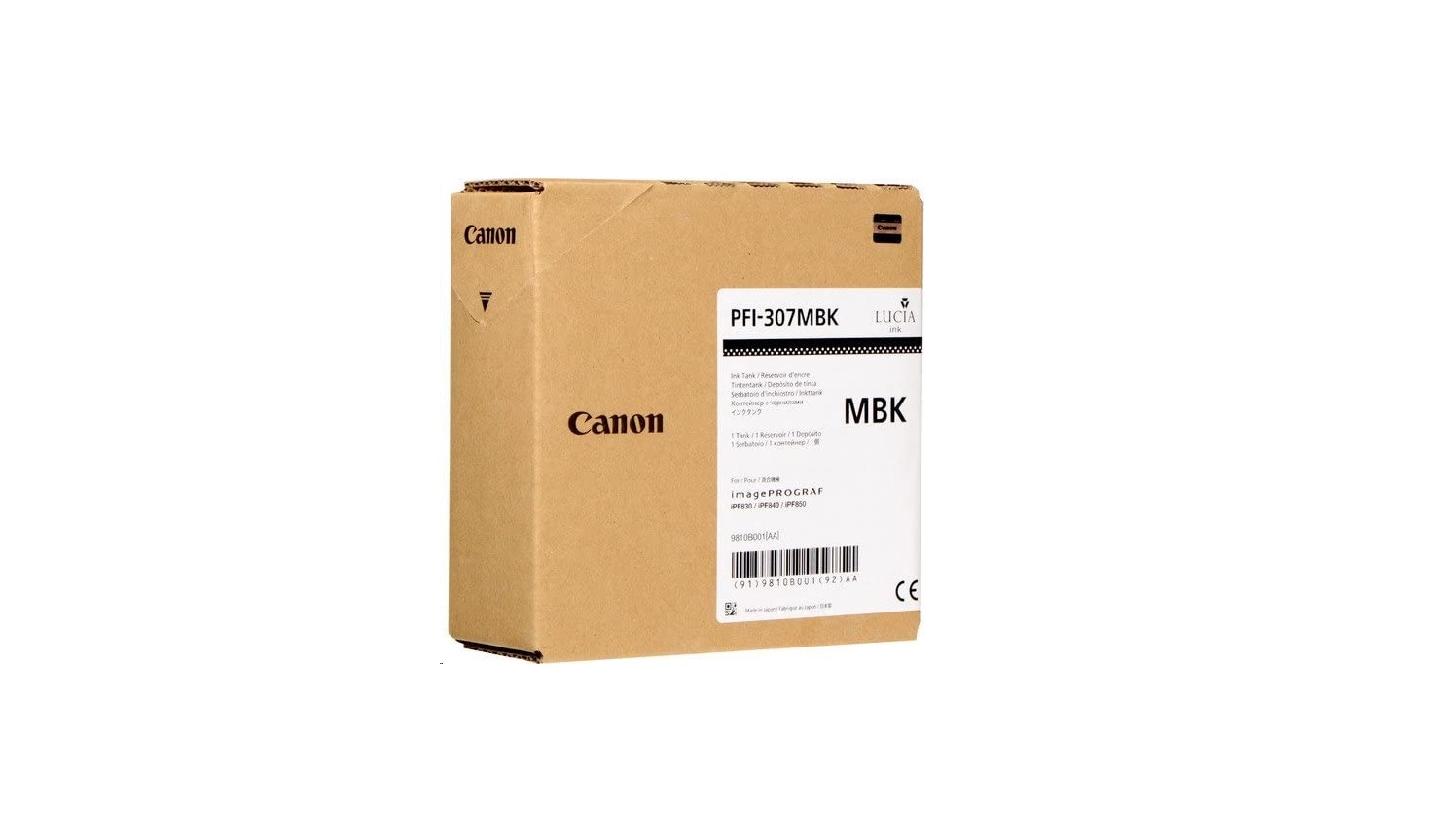 Canon PFI-307MBK Matte Black Ink Cartridge 330 Ml 9810B001AA
