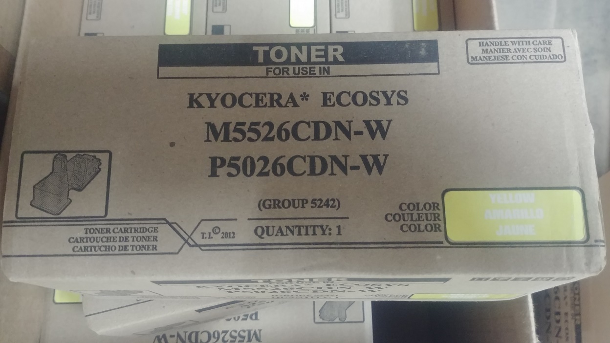 Kyocera Wireless M5526CDN Toner Cartridge Yellow TK-5242Y