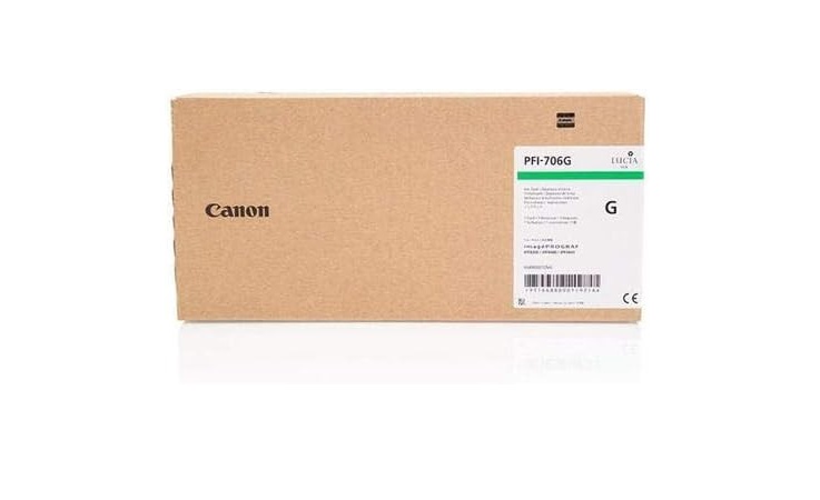 Canon Genuine PFI-706G Photo Ink Tank (700mL) Green 6688B001