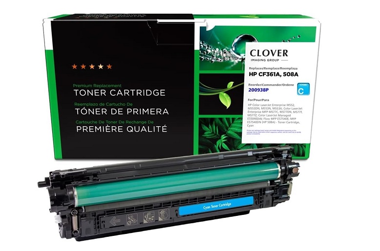 Clover Toner Cartridge Cyan Replacement For HP CF361A (HP 508A) 200938P