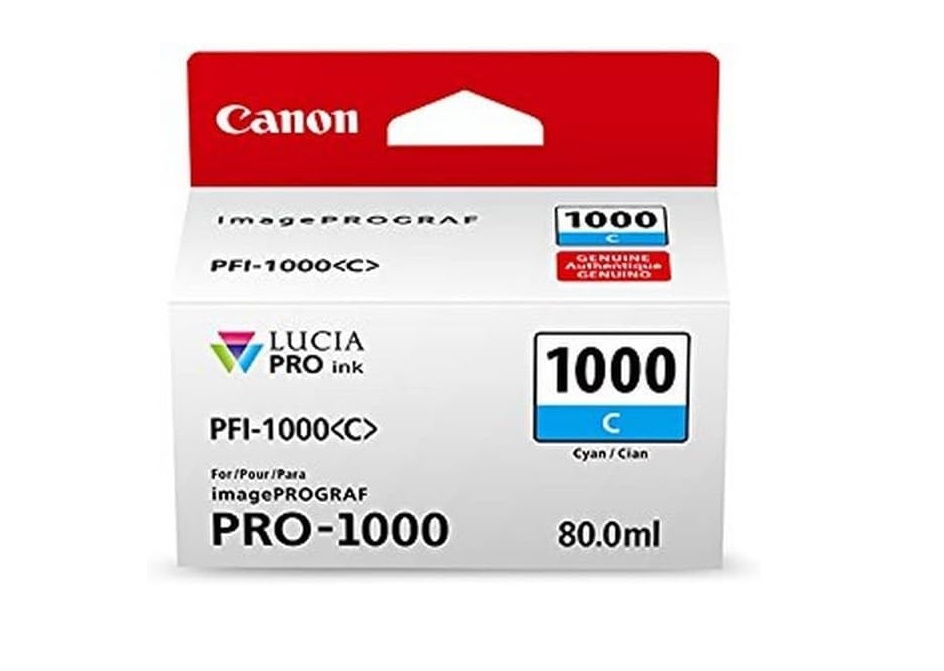 Canon PFI-1000 C Cyan Ink Tank 0547C002