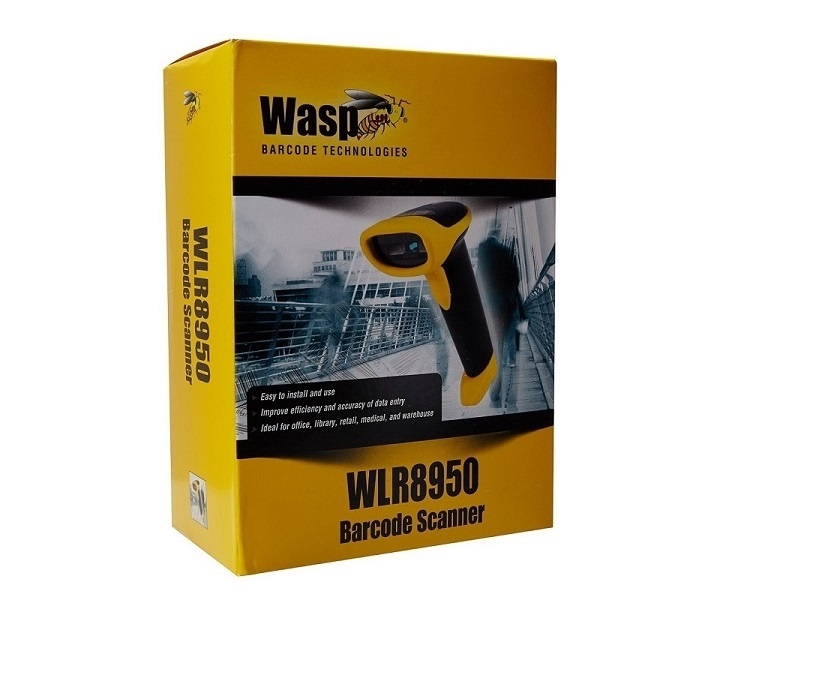 Wasp Barcode WLR8950 Bi-Color Ccd Scanner PS/2 Cable Led 633808121679