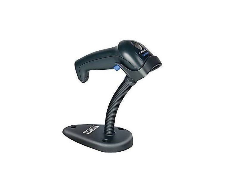 Datalogic QD2131 HandHeld BarCode Scanner Black With Stand USB Cable QD2131-BKK1S