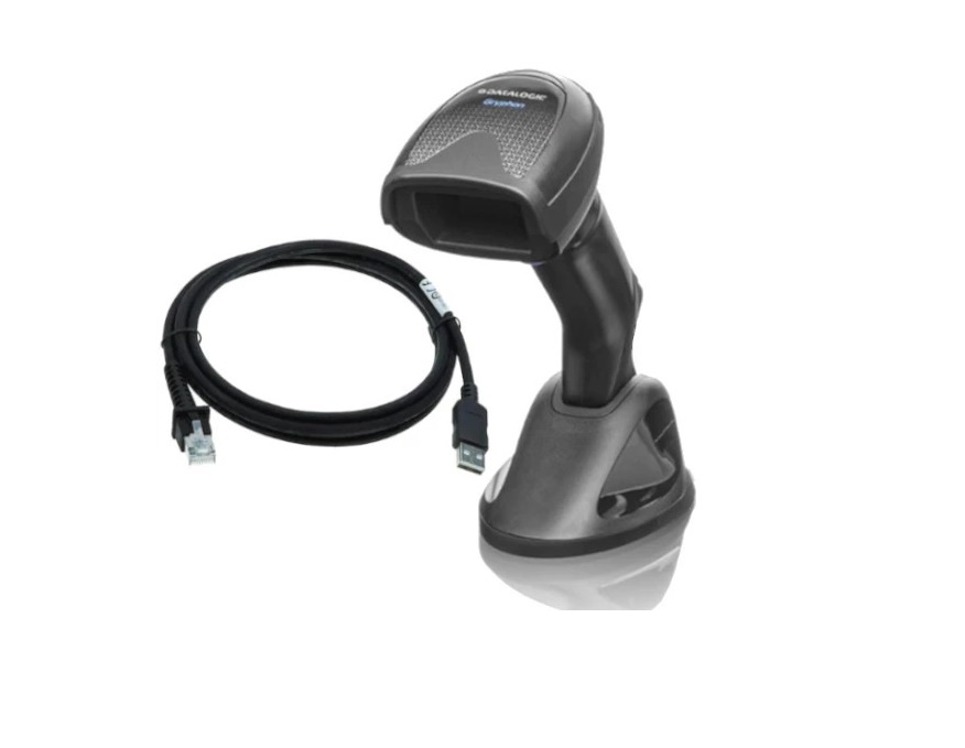 Datalogic Gryphon GD4520 2D HandHeld Bar Code Scanner Kit With Base and USB Cable GD4520-BKK1B