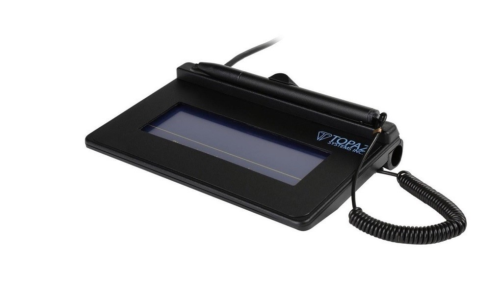 Topaz Siglite Transaction Terminal T-S460 Signature Pad 1x5 USB T-S460-HSB-R