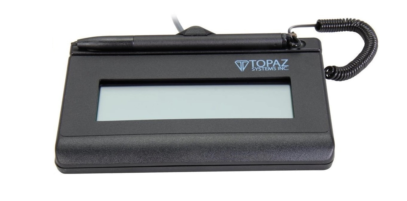 Topaz Siglite 1x5 T-S460 Signature Terminal Wired USB PC T-S460-HSB-R