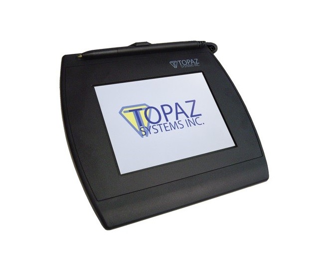 Topaz SigGemColor 5.7 Signature Pad LCD USB Serial T-LBK57GC-BHSB-R