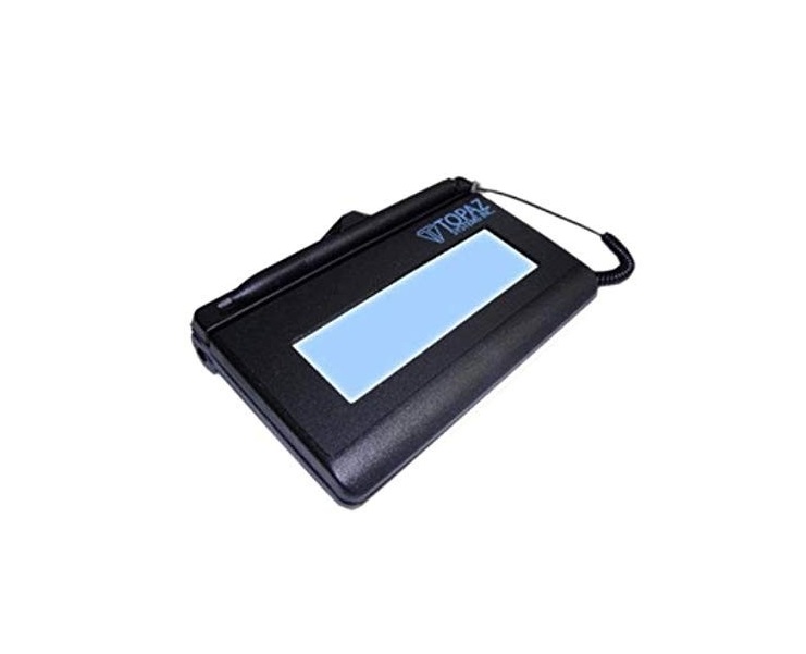Topaz Signaturegem T-L462 Electronic Signature Pad Backlit LCD 1x5 USB Active Pen T-LBK462-BSB-R
