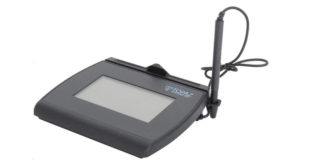 Topaz Systems T-LBK755 Signaturegem 4x3 Lcd Dual Serial Usb Signature Capture Pad T-LBK755-BBSB-R