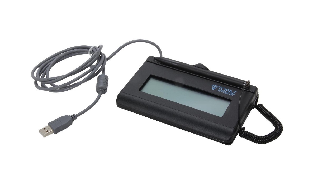 Topaz Siglite 1x5 LCD Signature Capture Pad USB T-LBK460-HSX-R