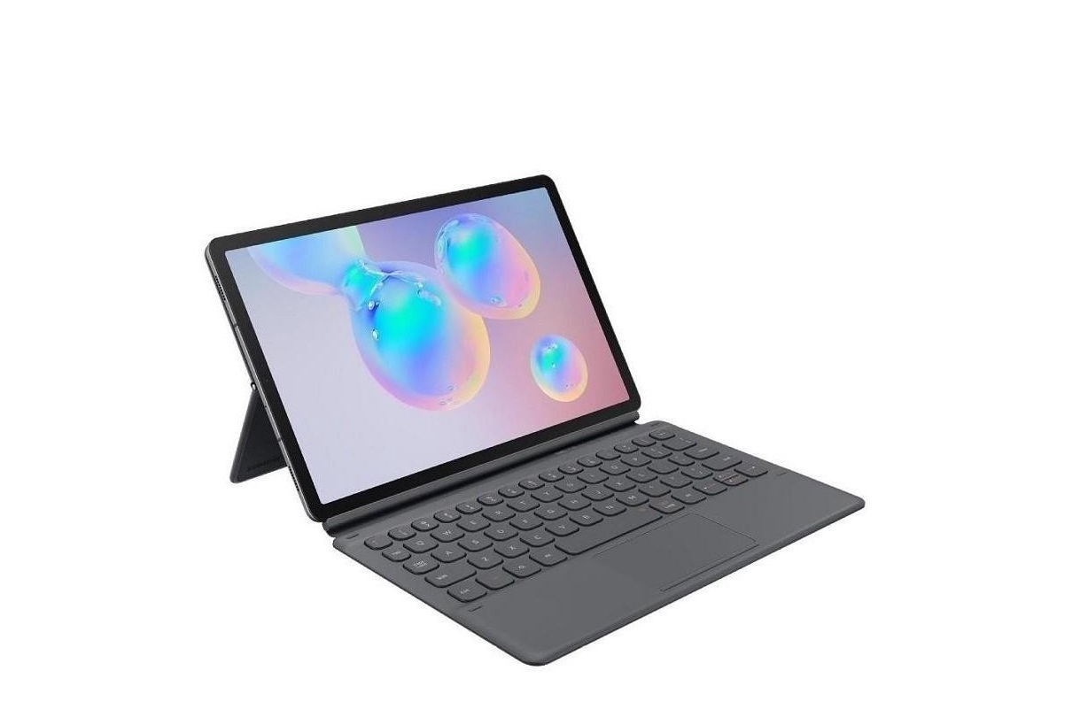 Samsung EF-DT860 Book Cover And Keyboard French For Galaxy Tab S6 Gray EF-DT860UJEGCA